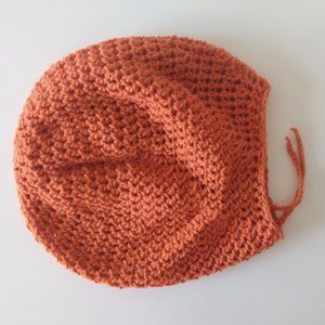 SALE! Serenity and Luxe | Pumpkin Orange Mesh Rasta Tam w/Drawstring | LG